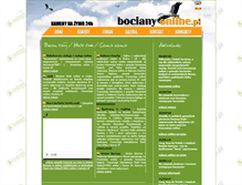 Tablet Screenshot of bocianyonline.pl